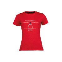 T-Shirt Equine Sports Style HKM Rot