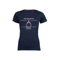 T-Shirt Equine Sports Style HKM Dunkelblau