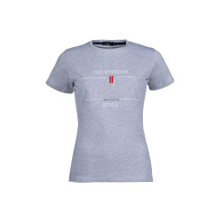 T-Shirt Equine Sports Style HKM Meliertes Grau T-Shirt Equine Sports Style HKM Meliertes Grau