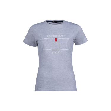 T-Shirt Equine Sports Style HKM Meliertes Grau T-Shirt Equine Sports Style HKM Meliertes Grau