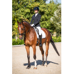 Dressuurdeken Competitie HKM Weiß / silbern Wei&szlig;