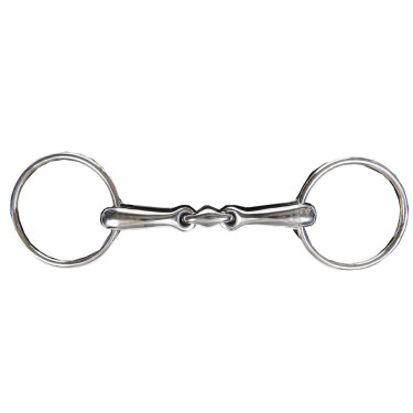 Doppelt gebrochenes anatomisches Gebiss 18 mm aus Edelstahl HKM Doppelt gebrochenes anatomisches Gebiss 18 mm aus Edelstahl HKM