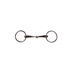 Gebiss mit anatomischen Ringstücken Roségold 18 mm HKM