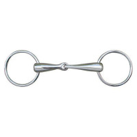 Gebiss 16 mm aus massivem Edelstahl HKM Hinweisfarbe Transparent