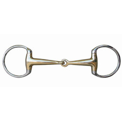 Olivenkopfgebiss 18 mm Neusilber mit Edelstahlringen HKM Olivenkopfgebiss 18 mm Neusilber mit Edelstahlringen HKM