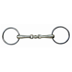 Doppelt gebrochenes Gebiss 16 mm aus Edelstahl HKM Doppelt gebrochenes Gebiss 16 mm aus Edelstahl HKM