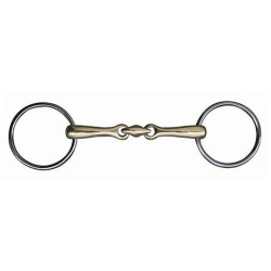 Gebiss aus Neusilber doppelt gebrochen 14 mm HKM Gebiss aus Neusilber doppelt gebrochen 14 mm HKM