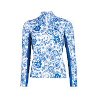 Base layer Blue Flower HKM Blanc / bleu