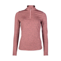 Funktions-T-Shirt Rosewood Melange HKM Rost Braun