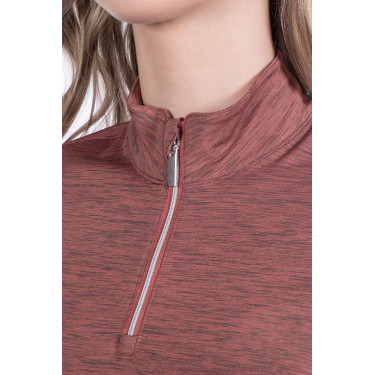 Funktions-T-Shirt Rosewood Melange HKM Funktions-T-Shirt Rosewood Melange HKM