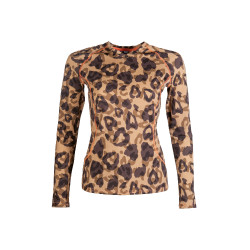 T-Shirt Clolour Breeze Langarm HKM Natürlich Braun