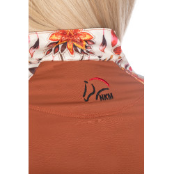 Funktions-T-Shirt Essentials Flower HKM Braun / Kupfer Orange