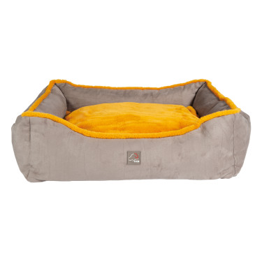 Hundebett Anam Cara Comfort HKM Taupe / Gelbgold Grau