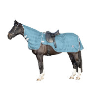 Fliegendecke mit abnehmbarem Hals HKM Aqua-Blau