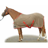 Fliegendecke Santos HKM Beige / Rot