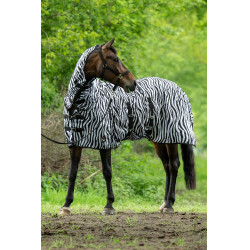 Fliegenabwehr-Decke und Halsteil Zebra HKM Fliegenabwehr-Decke und Halsteil Zebra HKM