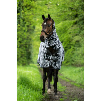 Fliegenabwehr-Decke und Halsteil Zebra HKM Weiß / Schwarz Weiß Fliegenabwehr-Decke und Halsteil Zebra HKM Weiß / Schwarz Weiß