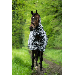Fliegenabwehr-Decke und Halsteil Zebra HKM Fliegenabwehr-Decke und Halsteil Zebra HKM