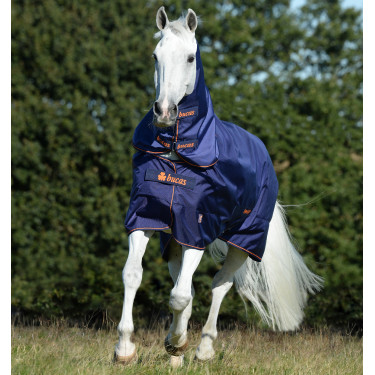 Couverture Bucas Therapy Turnout Light 50g Marine / orange Couverture Bucas Therapy Turnout Light 50g Marine / orange