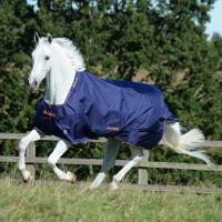 Bucas Therapy Turnout-Decke 150g Marine / Orange Blau Bucas Therapy Turnout-Decke 150g Marine / Orange Blau