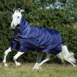 Bucas Therapy Turnout-Decke 150g Marine / Orange Blau