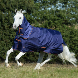 Bucas Therapy Turnout-Decke 150g Marine / Orange Blau