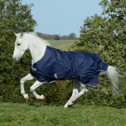 Bucas Freedom Turnout-Decke 150g Marine / Silber Blau