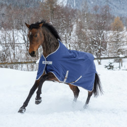 Bucas Freedom Turnout-Decke 150g Marine / Silber Blau