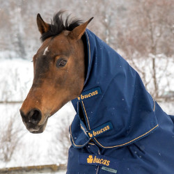 Halsschutz Bucas Irish Combi Neck 300g Marine / Gold Blau Halsschutz Bucas Irish Combi Neck 300g Marine / Gold Blau