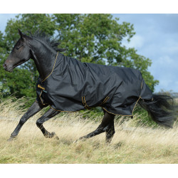 Bucas Irish Turnout High Neck Extra 300g Decke Schwarz / Gold