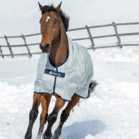 Bucas Power Turnout High Neck Extra 300g Decke Silber Bucas Power Turnout High Neck Extra 300g Decke Silber