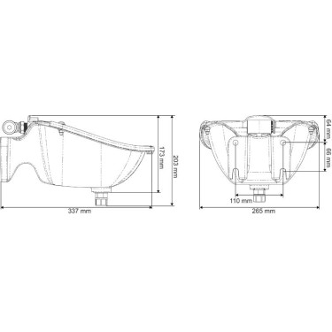 Tränke Polyself PF2 mit horizontaler Klappe La Gée