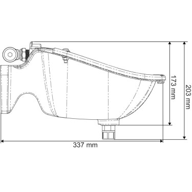 Tränke Polyself PF2 mit horizontaler Klappe La Gée