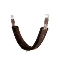 LeMieux anatomischer Sattelgurt mit Lammfellunterlage Braun / braun LeMieux anatomischer Sattelgurt mit Lammfellunterlage Braun / braun