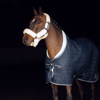 Halfter Alaska mit Kunstfell B Vertigo Dunkelmarineblau