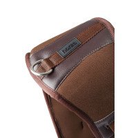 Neopren-Dressurgurt Varna mit Elastik von Horze Kastanienbraun Demitasse