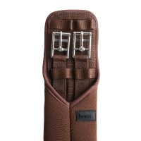 Gerade Neopren-Sattelgurt Kazan ohne Gummizug Horze Schwarz