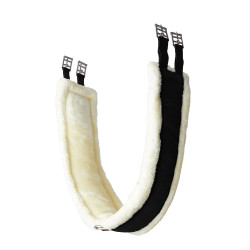 Neoprengurt Kyiv mit nicht abnehmbarem Kunstfell Horze Schwarz