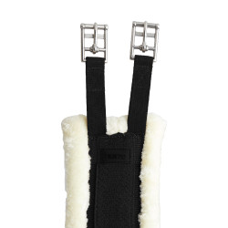 Neoprengurt Kyiv mit nicht abnehmbarem Kunstfell Horze Schwarz