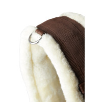 Neoprengurt Kyiv mit nicht abnehmbarem Kunstfell Horze Kastanienbraun Demitasse