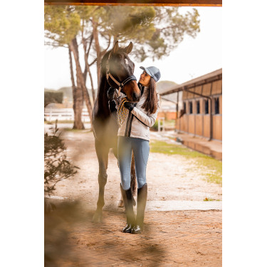 Reitjacke Cameron Damen Horze Grauer Hafennebel Reitjacke Cameron Damen Horze Grauer Hafennebel