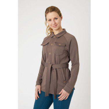 Alyssa Damen-Overshirt Horze Eisengraubraun