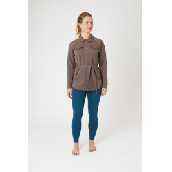 Alyssa Damen-Overshirt Horze Eisengraubraun