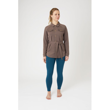 Alyssa Damen-Overshirt Horze Eisengraubraun
