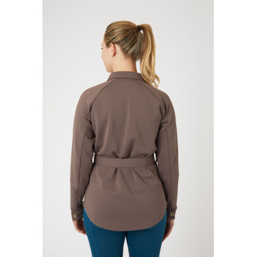 Alyssa Damen-Overshirt Horze Eisengraubraun