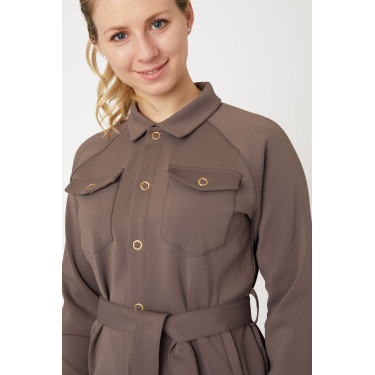 Alyssa Damen-Overshirt Horze Eisengraubraun