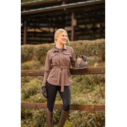 Alyssa Damen-Overshirt Horze Eisengraubraun