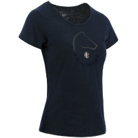 T-Shirt Equithème Claire Marineblau