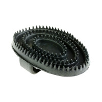 Étrille en caoutchouc, medium Schwarz