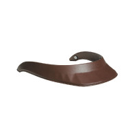 Visière cuir pour casque Naca Noir